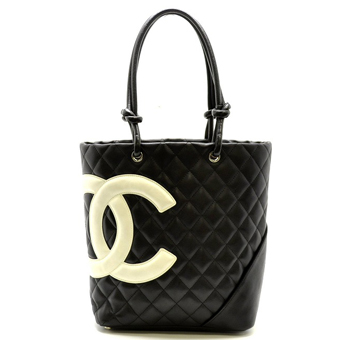 CHANEL シャネル カンボンライン コピー A25167 ミディアム トートバッグ ブラック ホワイト ピンク